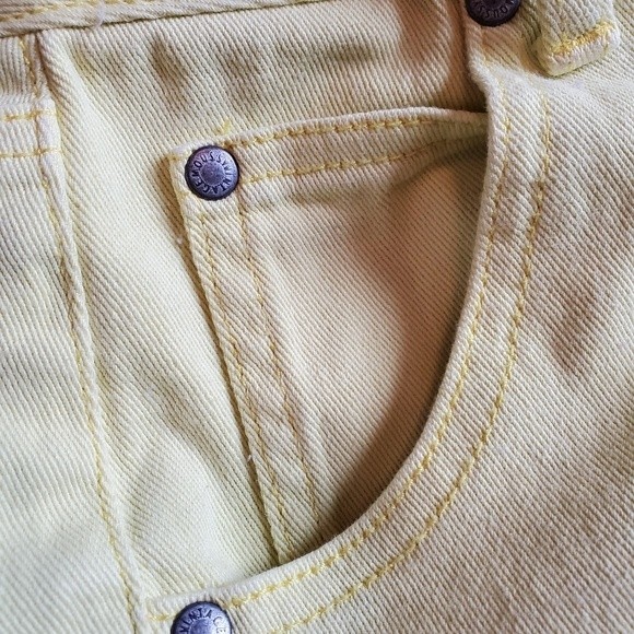 MOUSSY Yellow Denim Mini Skirt - Picture 4 of 11